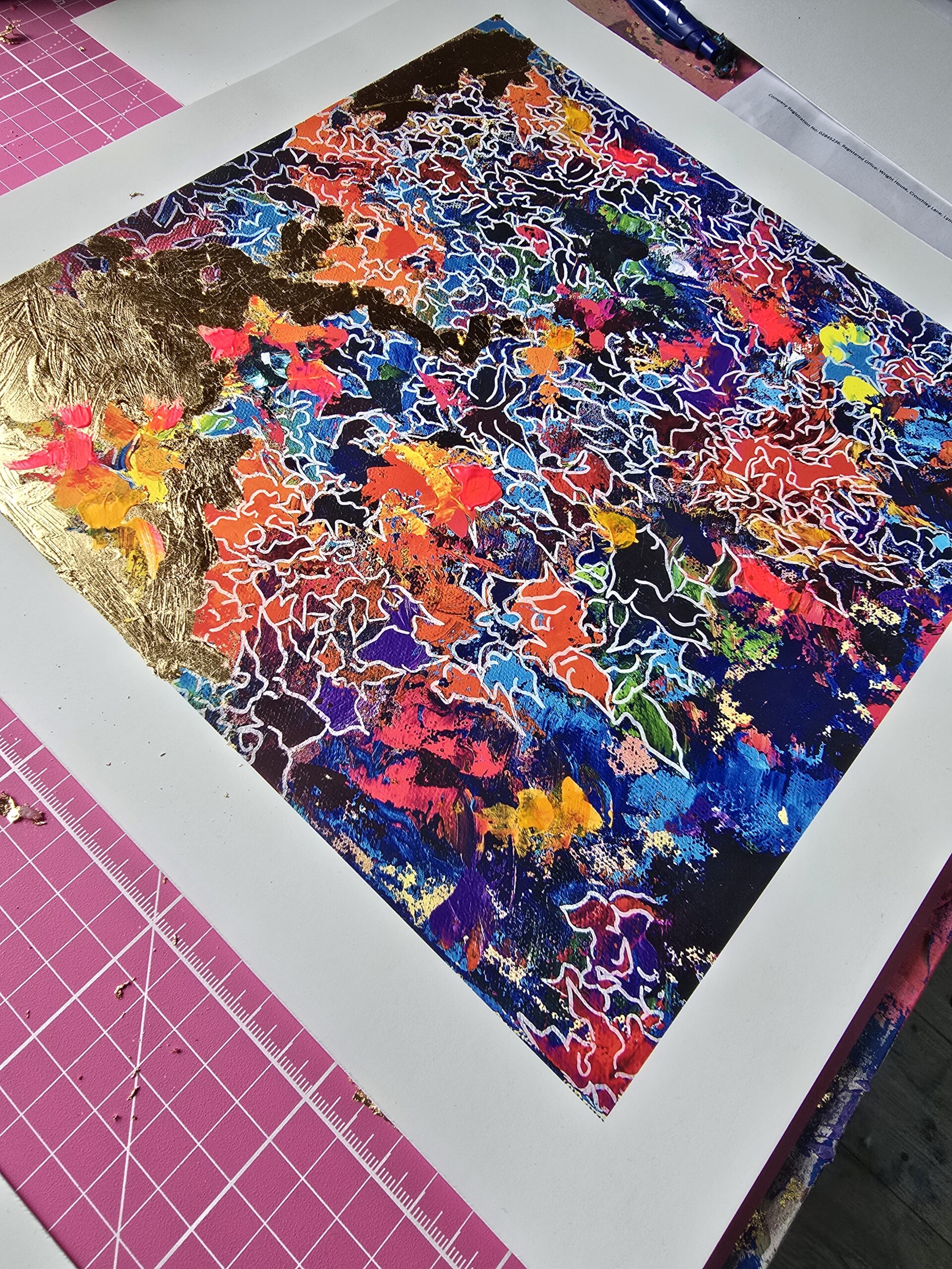 BELIEF IN UNCERTAINTY - HAND EMBELLISHED PRINT